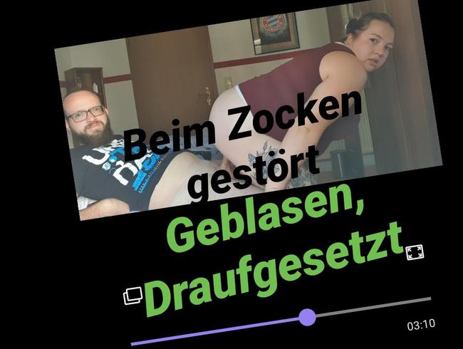 Beim Zocken gestört, geblasen und draufgesetzt