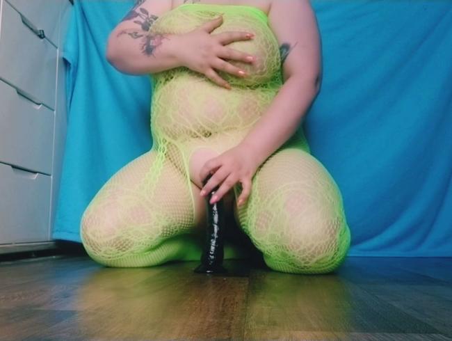 Grüner Catsuit