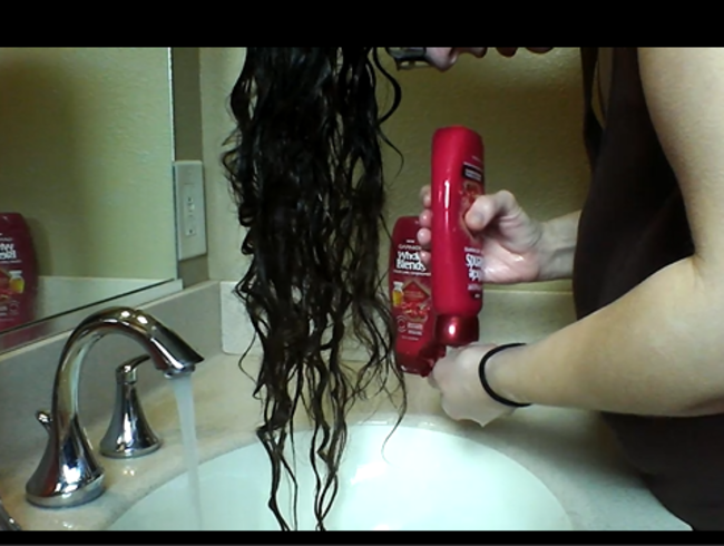 Long Hair Washing Fetish Video