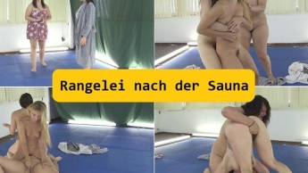 Rangelei nach der Sauna