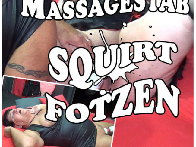 Zwei Massagestab squirt Fotzen