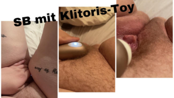 SB Clip mit Klitoristoy – behaarte Pussy BBW