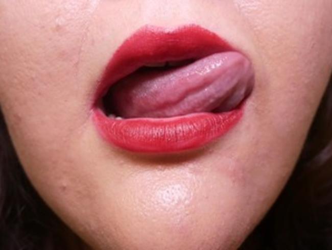 Verführerisches Lippenspiel – (kein Reden) Red Lips