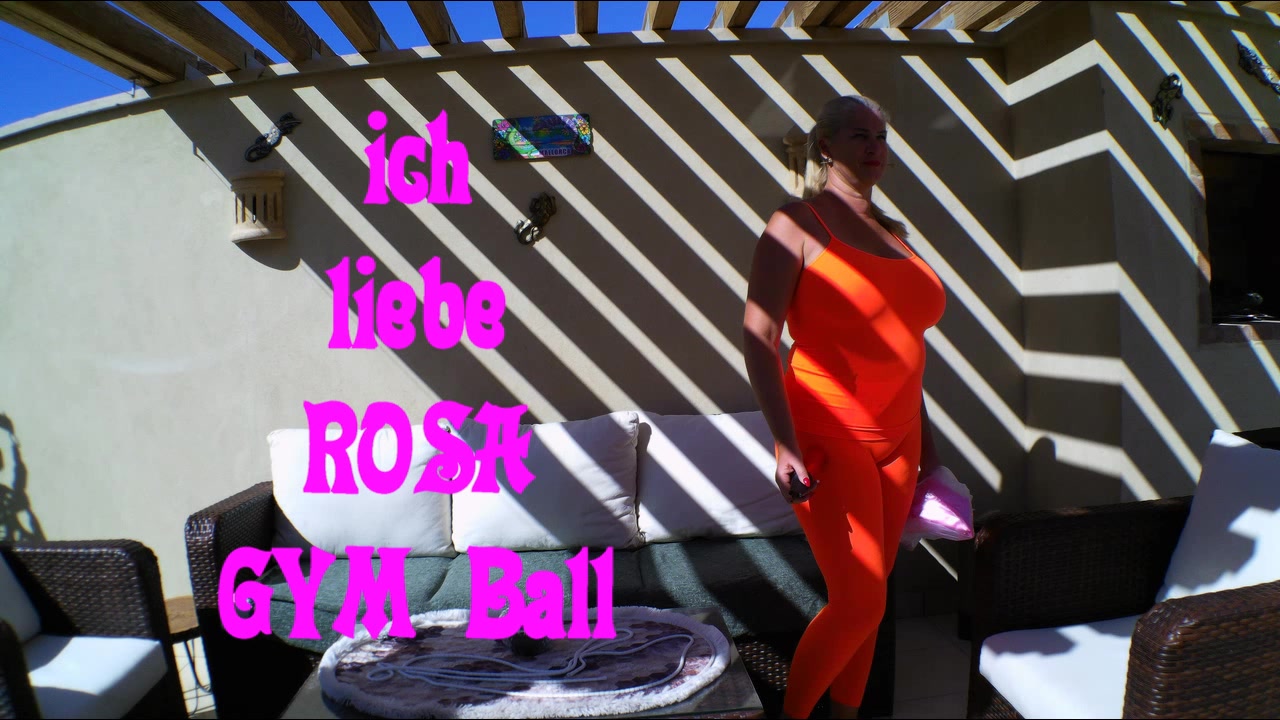 Ich liebe Rosa – mein GYM Ball