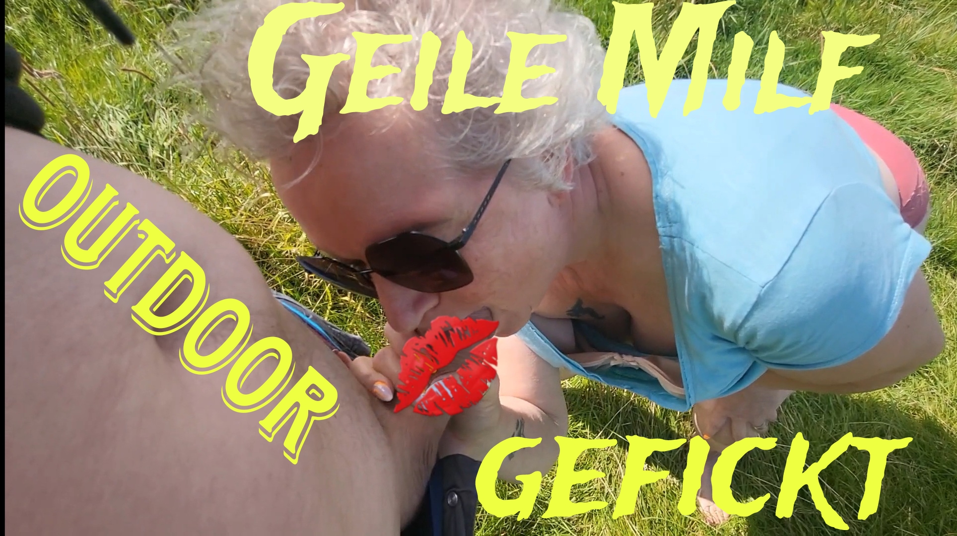 Milf geil Outdoor unterwegs !