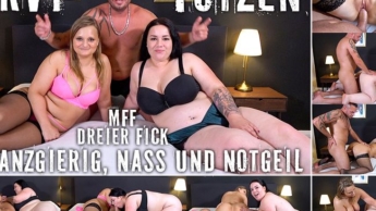 CURVY FOTZEN MFF-Dreier-Fick schwanzgierig, nass und notgeil